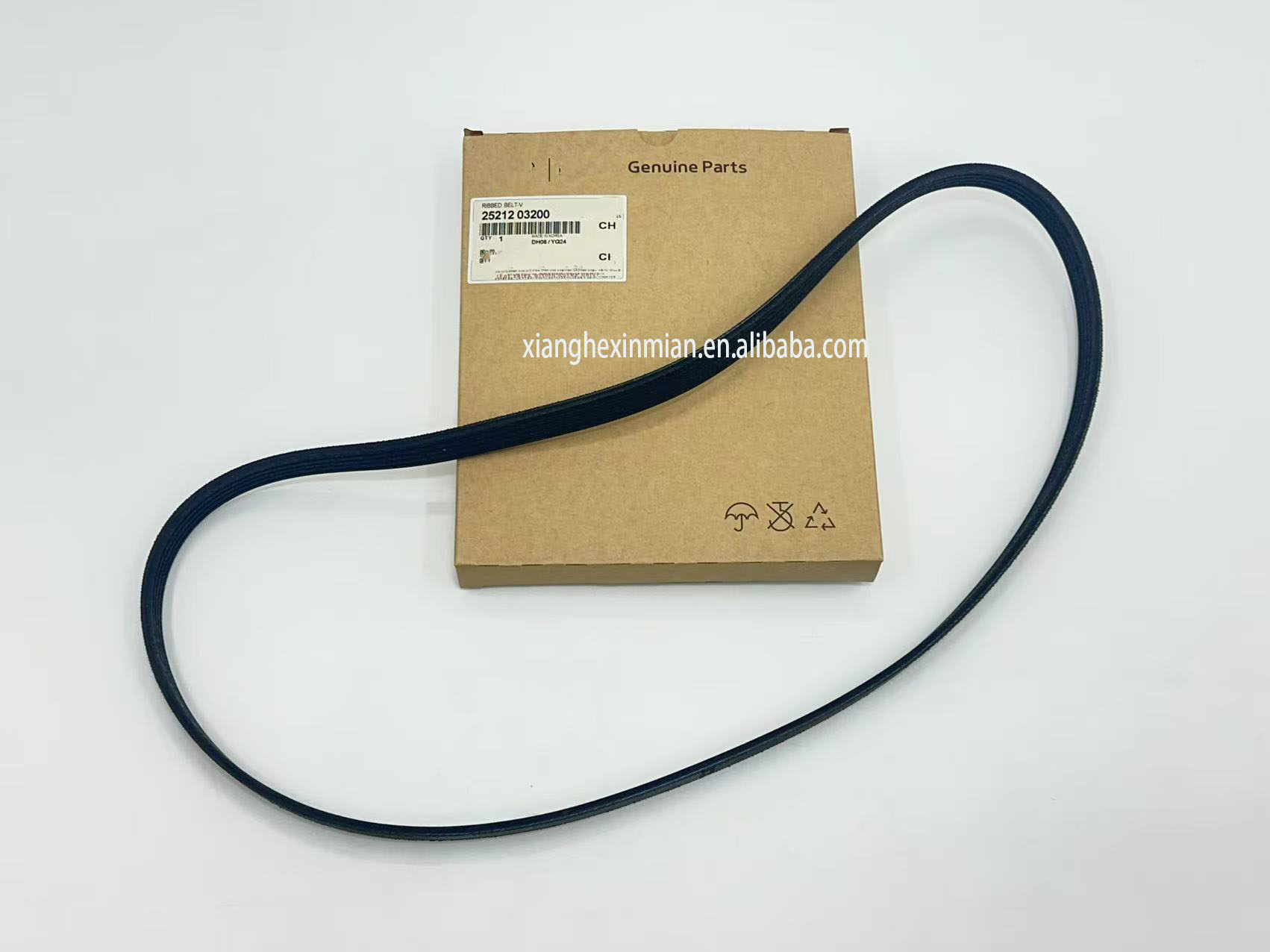 Hyundai and Kia Auto Parts: High-quality Alternator Belt Part Number: 25212 03200/25212-03200