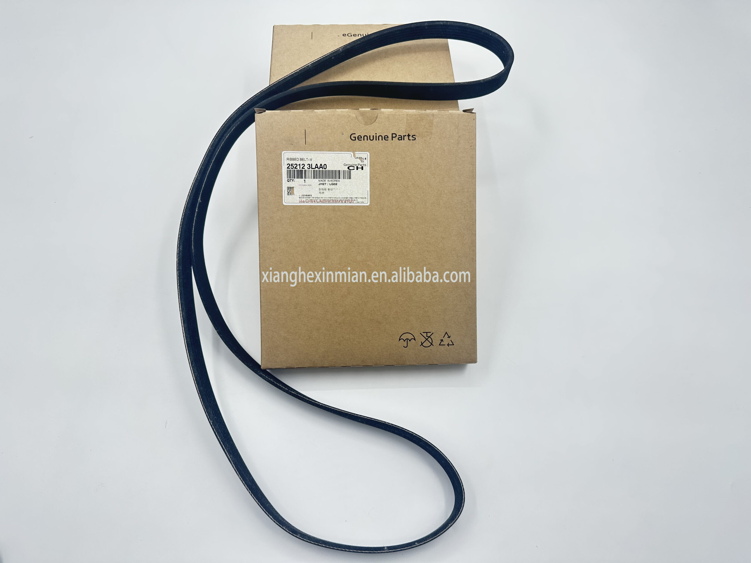 Hyundai and Kia auto parts: Generator belts Part numbers: 25212 3LAA0 / 25212-3LAA0