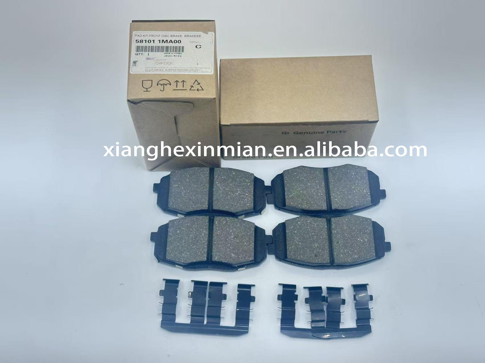 Hyundai and Kia Auto Parts: Front Disc Brake Pad Kit Part Number: 58101 1MA00/58101-1MA00