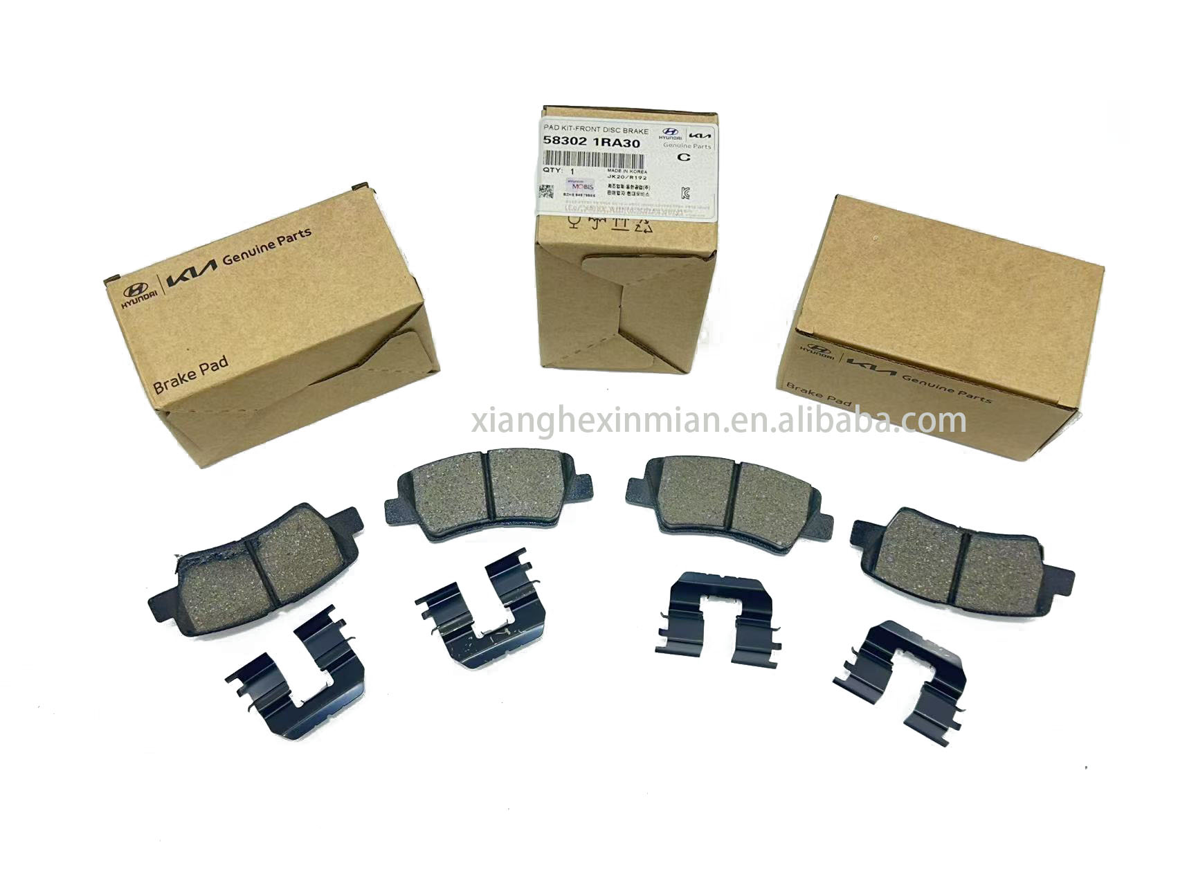 Hyundai and Kia Auto Parts:High-Quality Korean-Style Rear Disc Brake Pad Kits OEM Part Number: 58302 1RA30/58302-1RA30