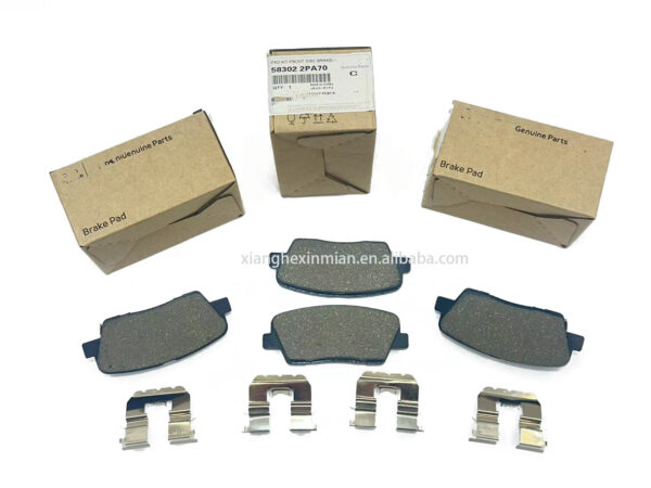 Hyundai and Kia Auto Parts:High-Quality Korean-Style Rear Disc Brake Pad Kits OEM Part Number: 58302 2PA70/58302-2PA70