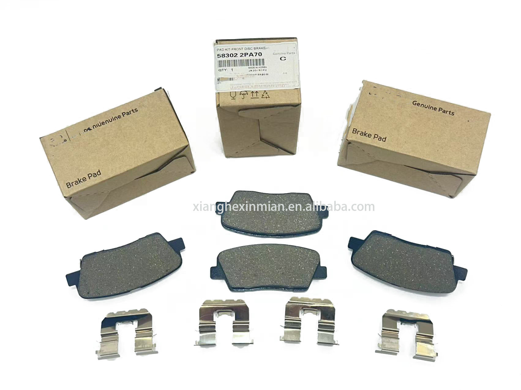 Hyundai and Kia Auto Parts:High-Quality Korean-Style Rear Disc Brake Pad Kits OEM Part Number: 58302 2PA70/58302-2PA70