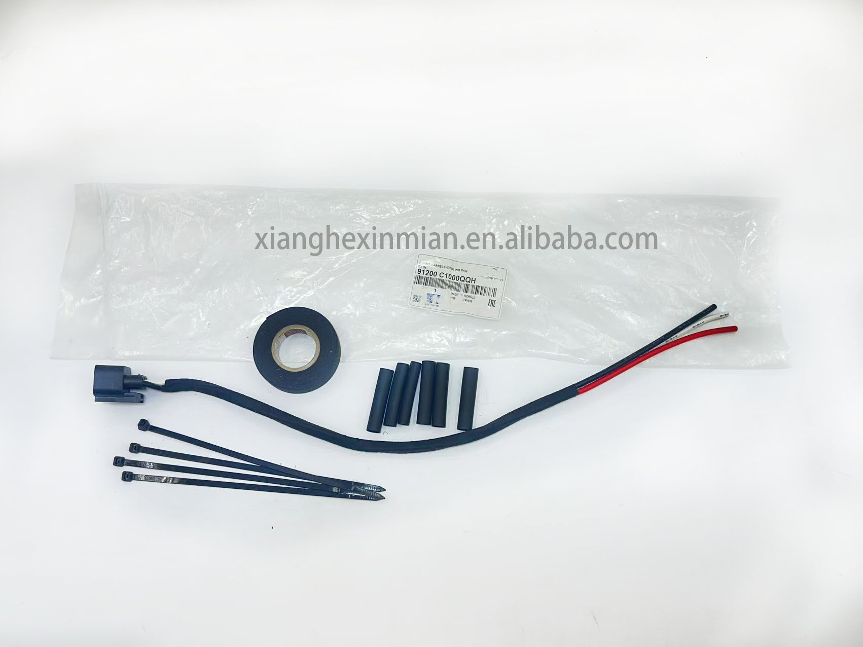 Hyundai and Kia auto parts: High-quality Korean-style fan connection harness. OEM part number: 91200 C1000/91200-C1000